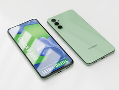 O Galaxy A83, se a Samsung lançar tal dispositivo, é um concorrente para o Dimensity 9000. (Fonte: LetsGoDigital)