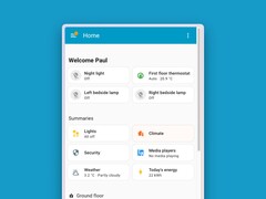 O Home Assistant 2026.1 traz mudanças para o painel do Home no celular (foto). (Fonte da imagem: Home Assistant, editado)