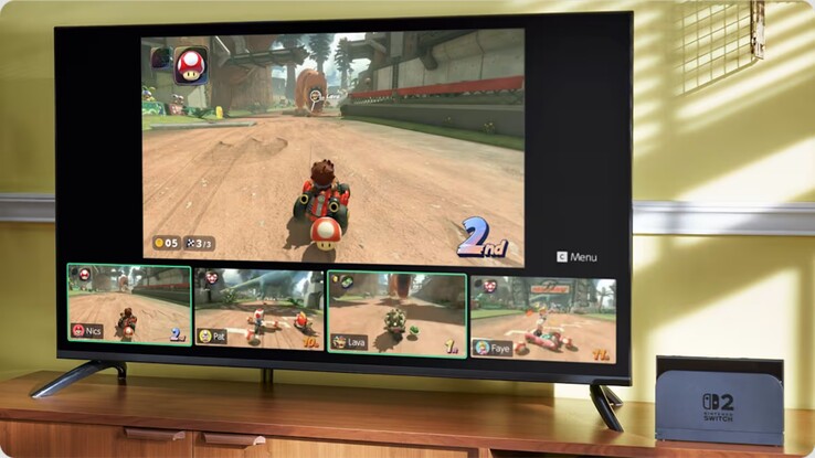 Uso de memória do GameChat do Nintendo Switch 2 (Fonte da imagem: Nintendo of America)