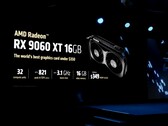 A AMD mostrou oficialmente a GPU Radeon Rx 9060 XT na Computex 2025 (fonte da imagem: AMD)
