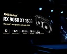A AMD mostrou oficialmente a GPU Radeon Rx 9060 XT na Computex 2025 (fonte da imagem: AMD)