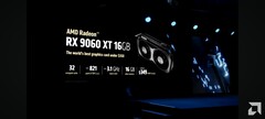 A AMD mostrou oficialmente a GPU Radeon Rx 9060 XT na Computex 2025 (fonte da imagem: AMD)