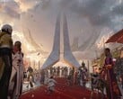 Uma imagem comemorando a atualização final de Destiny 2