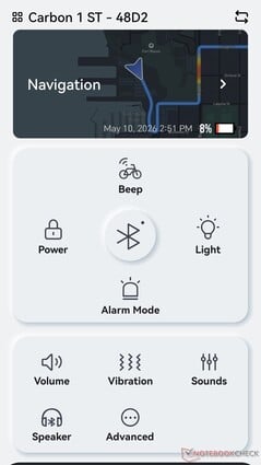A bicicleta também pode ser desbloqueada sem Bluetooth por meio da conectividade 4G