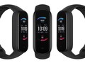 A Amazfit Band 5 vem em preto à meia-noite. (Fonte da imagem: Amazfit - editado)