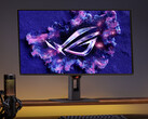 O novo monitor para jogos de 27 polegadas da Asus utiliza um painel QD-OLED Gen 3 com 400 nits de brilho máximo no modo HDR. (Fonte da imagem: Asus)