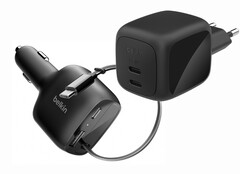 O BoostCharge Pro Dual e o BoostCharge Car Charger parecem bem especificados com etiquetas de preço um tanto premium. (Fonte da imagem: Belkin)