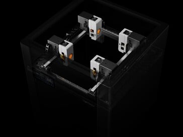 Configuração de quatro cabeçotes na LightMake L4.
