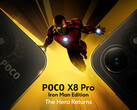 O Poco X8 Pro Iron Man Edition apresenta um design traseiro exclusivo.