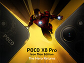O Poco X8 Pro Iron Man Edition apresenta um design traseiro exclusivo.