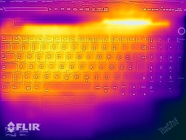 Teste de estresse de temperatura da superfície (topo)