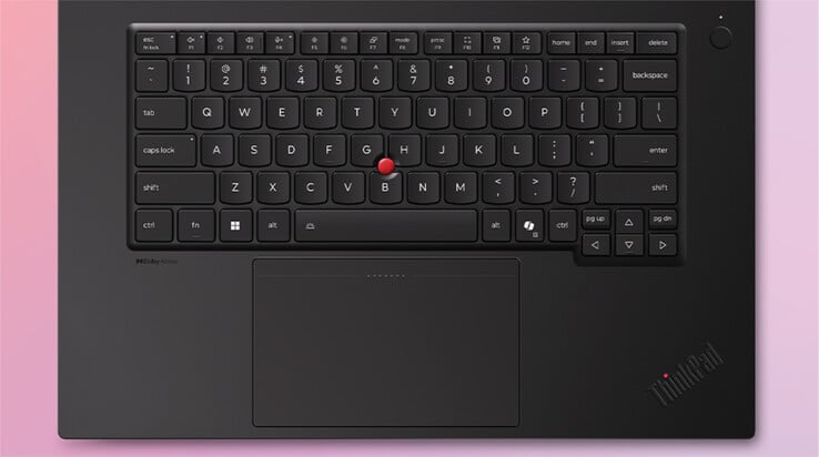 A Lenovo também equipa o ThinkPad P1 Gen 9 com um touchpad tátil que mede 85 x 135 mm.