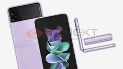 Um novo renderizador Galaxy Z Flip3. (Fonte: GizNext)