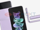 Um novo renderizador Galaxy Z Flip3. (Fonte: GizNext)