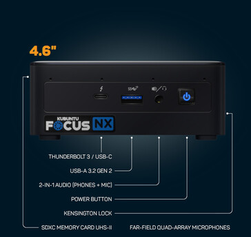 Conectores frontais (Fonte de imagem: Kubuntu.org)