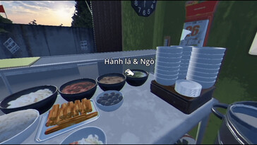 Imagem do jogo Brother Hai's Pho Restaurant mostrando a cozinha do restaurante. (Fonte da imagem: Steam)