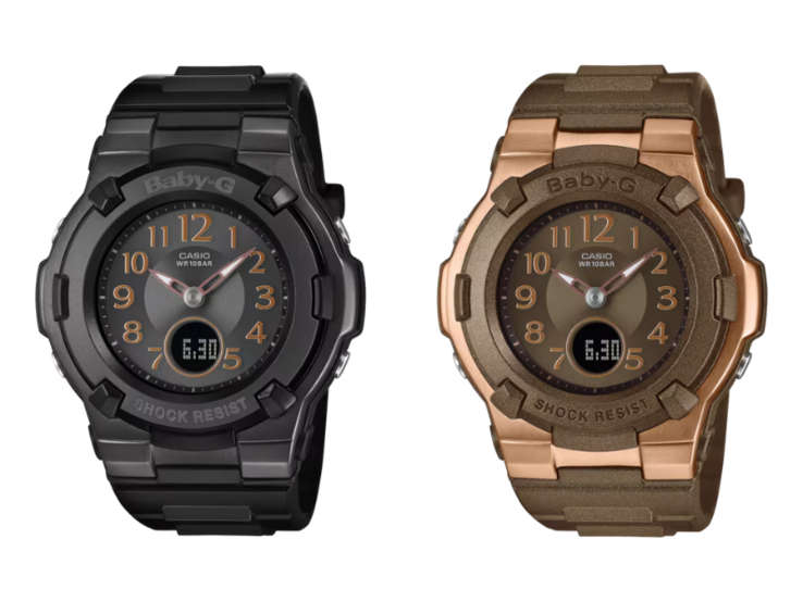 Os relógios Casio Baby-G BGA-1100DC-1A (esquerda) e BGA-1100DC-5A (direita). (Fonte da imagem: Casio)