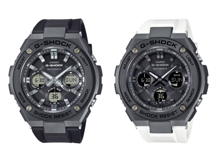 Da esquerda para a direita: o GST-W110MS-1A e o GST-W110MS-7A. (Fonte da imagem: Casio)