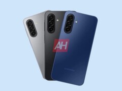 Renderização não oficial do Galaxy A17 em três variantes de cores. (Fonte da imagem: Android Headlines)