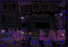 Layout da placa Intel Xe-HPG DG2. (Fonte da imagem: Igor'sLAB)