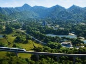 Uma imagem mostrando um parque em Jurassic World Evolution.