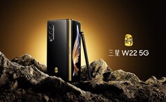 O Galaxy W22 5G suporta uma caneta S personalizada. (Fonte da imagem: Samsung)