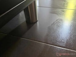 Ao limpar, uma margem de pelo menos 7 cm é automaticamente deixada sem limpar.
