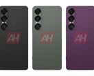 Supostas imagens vazadas do Sony Xperia 1 VII mostram opções de cores preta, verde e roxa. (Fonte da imagem: Android Headlines)