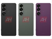 Supostas imagens vazadas do Sony Xperia 1 VII mostram opções de cores preta, verde e roxa. (Fonte da imagem: Android Headlines)