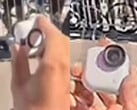 A suposta Insta360 Go 4S em uso em público. (Fonte da imagem: via Igor Bogdanov)