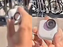 A suposta Insta360 Go 4S em uso em público. (Fonte da imagem: via Igor Bogdanov)