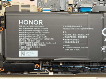 Informações sobre a bateria