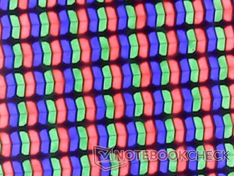 Matriz de subpixels nítida com granulação mínima