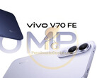 O Vivo V70 FE está disponível em duas cores.
