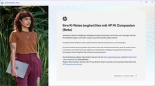 O agente HP AI só pode ser usado após o registro