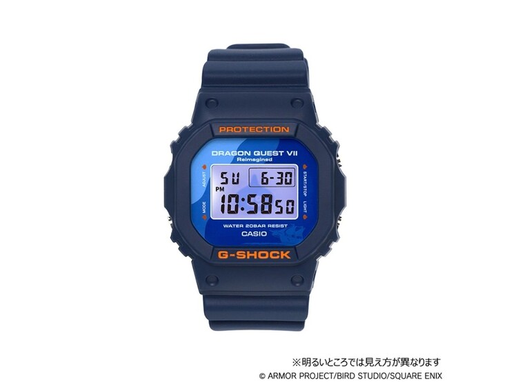 O relógio Casio G-Shock x Dragon Quest VII Reimagined DW-5600X. (Fonte da imagem: Square Enix)