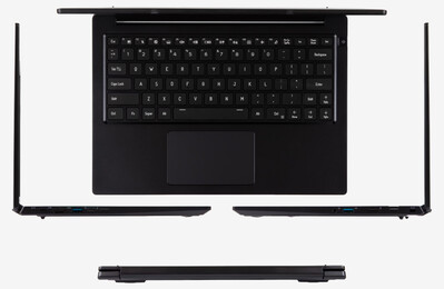 Design e espessura fina do laptop (Fonte da imagem: System76)
