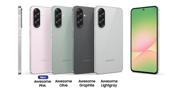 O Galaxy A56 agora está disponível em uma nova cor de edição limitada Awesome Pink. (Fonte da imagem: Samsung)
