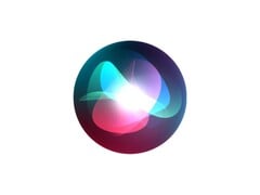 O logotipo do Siri, o assistente de voz do Apple