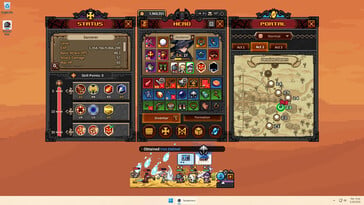 Na imagem: uma captura de tela do jogo TBH: Task Bar Hero.