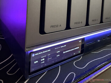 A tela integrada do NAS