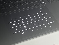 O ClickPad pode ser usado como um teclado numérico.