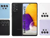 O A72 Galaxy estará disponível em quatro cores no lançamento. (Fonte da imagem: WinFuture)