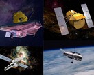 Na foto, os telescópios espaciais JWST, Hubble, Chandra e Swift (Fonte da imagem: NASA; editado)