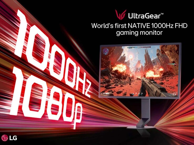 O LG UltraGear 25G590B suporta 1000 Hz a 1080p.
