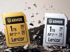 A série Lexar Armor de cartões SDXC é feita de aço inoxidável para oferecer forte resistência a quedas, choques, poeira e água. (Fonte da imagem: Lexar)