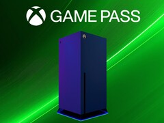 Próximo Modelo de console Xbox com banner do Game Pass
