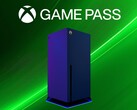 Próximo Modelo de console Xbox com banner do Game Pass