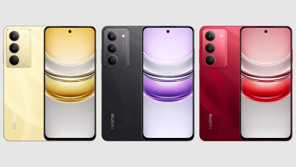 O Realme V60 Pro está disponível em três cores. (Fonte da imagem: Realme)