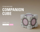 O teaser do Steam Machine Companion Cube no site da Dbrand, na foto. (Fonte da imagem: Dbrand)